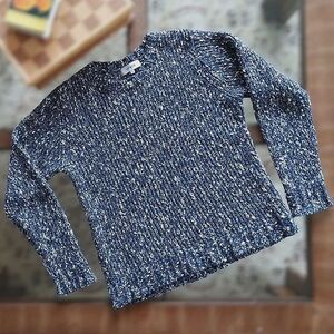 Nonnative marled blue Voyager crew neck pullover sweater size JP1 / US XS